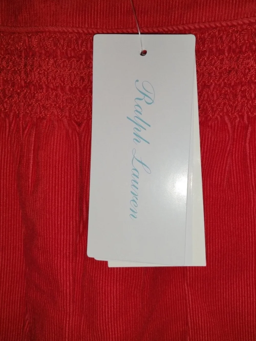 Ralph Lauren Red Corduroy Romper